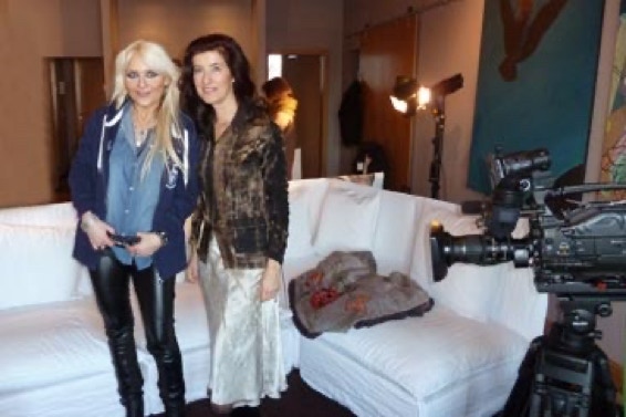 Doro Pesch and Ursula Demarmels during the recording of a documentary series in 5 parts on Doro's spiritual regression for RTL, one of Europe's largest TV stations (c) Ursula Demarmels 