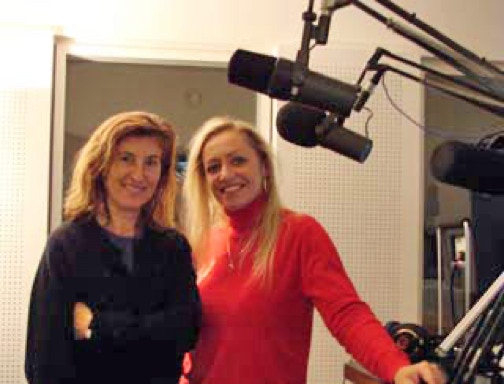 Ursula Demarmels bei Tanja Mazurek im Studio von Radio Antenne Salzburg: Rundfunk-Talkshow Late Night Love Talk, 11/2007 & 12/2008 (c) Univ.-Prof. Dr. Gerhard W. Hacker 