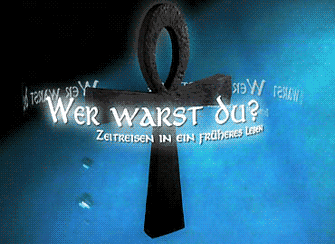 Logo der TV-Dokumentation WER WARST DU? ZEITREISEN IN EIN FRÜHERES LEBEN. (c) Eyeworks (Köln) und ATV+ (Wien).